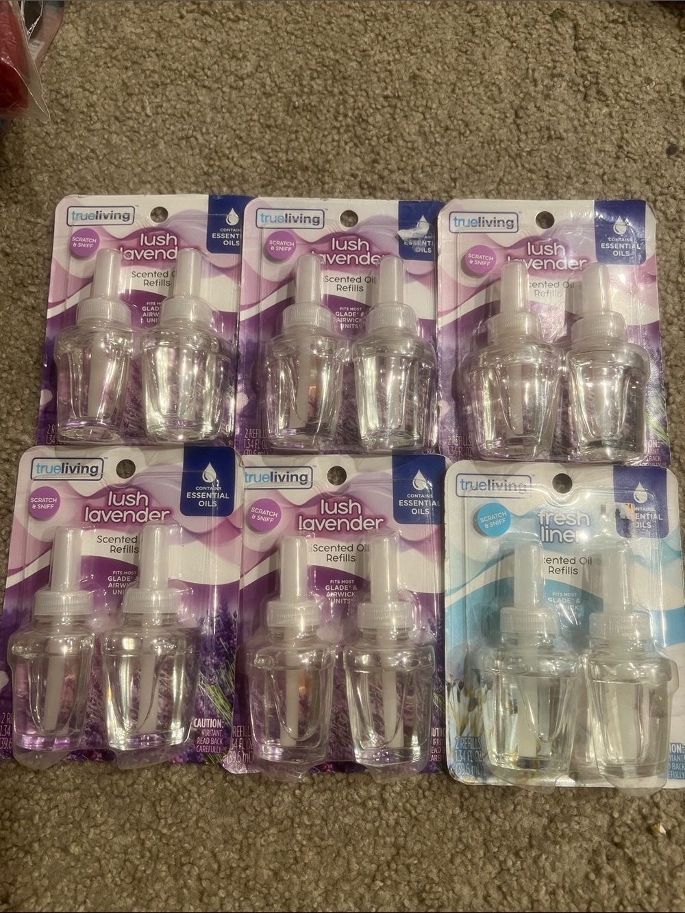 Lush Lavender & Fresh Linen Scented Oil Refills - Lavender (6 pack)